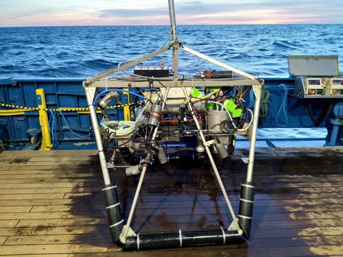 Drop frame mounted camera