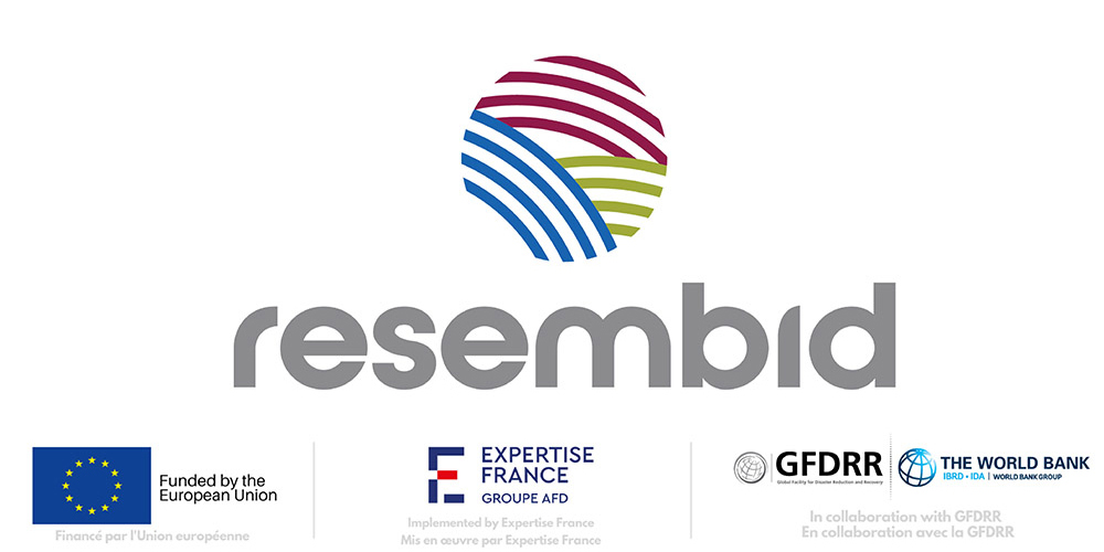 Series of logos relating to the funders (RESEMBID)