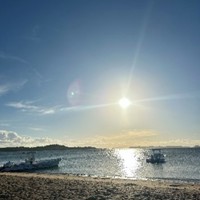 Image of beach with boats in Madagascar