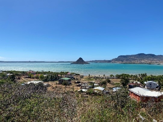 Image of landscape with sea in background in Madagascar