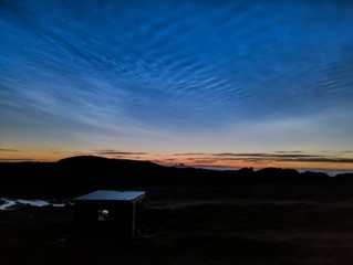 Photograph of the sunset on the Island of Rum (image courtesy of Katrina Siddiqi-Davies)
